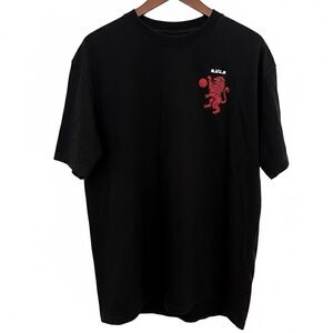 Nike LeBron James Strive For Greatness Lion Crown Tee Black L-Tall (LT)